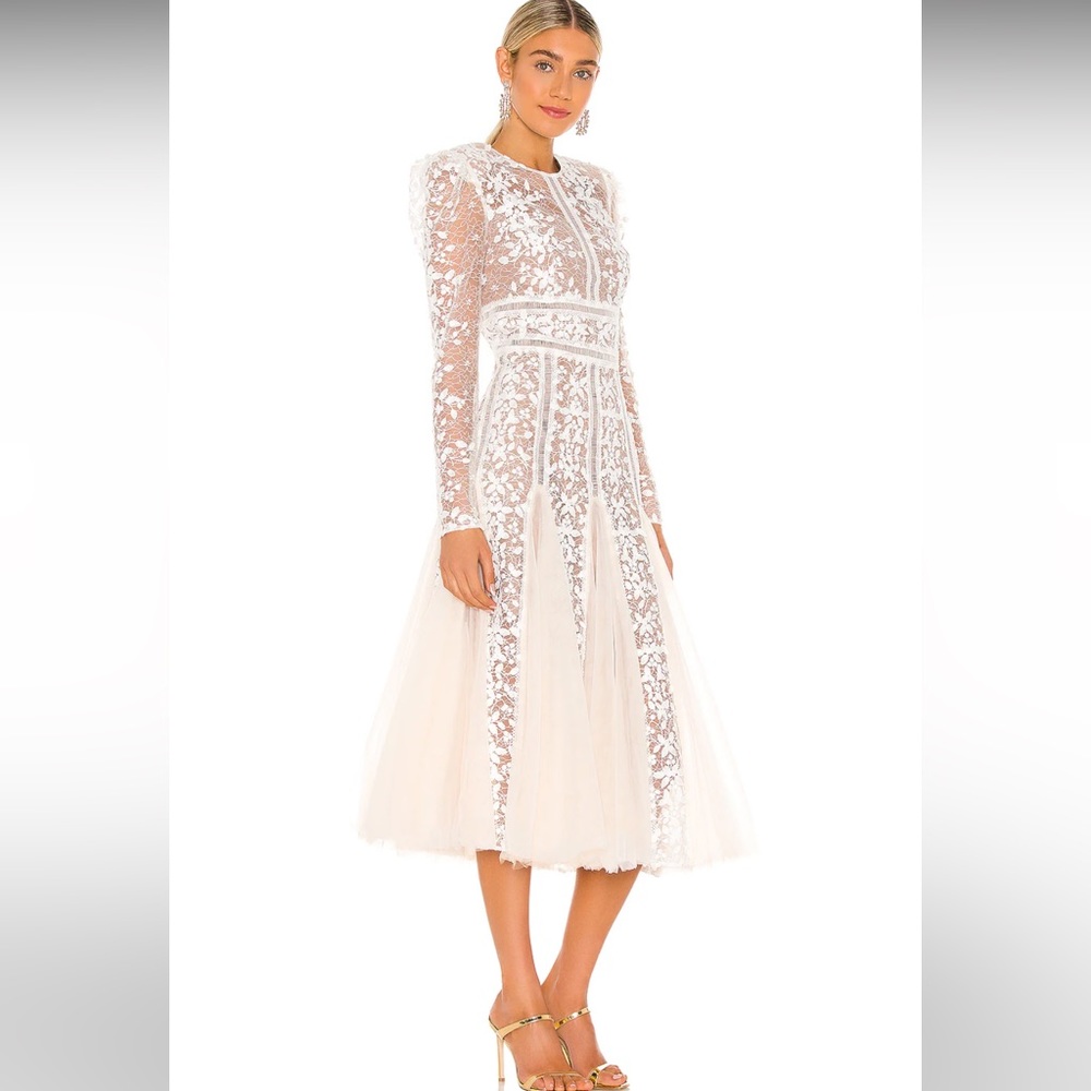 Bronx and Banco Megan bridal Midi Dress